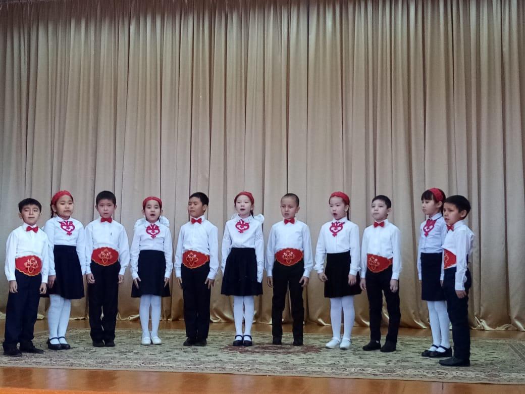 Челлендж учащихся школы, посвященный 175-летию Абая Кунанбаева